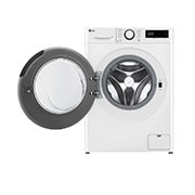 LG Masina de spalat LG, Slim, 9kg, 1200 rpm, Clasa A, Motor Inverter Direct Drive, Steam, Alb, Front view with door open , F2WR509SWW, thumbnail 2