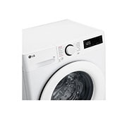 LG Masina de spalat LG, Slim, 9kg, 1200 rpm, Clasa A, Motor Inverter Direct Drive, Steam, Alb, Front panel view, F2WR509SWW, thumbnail 3