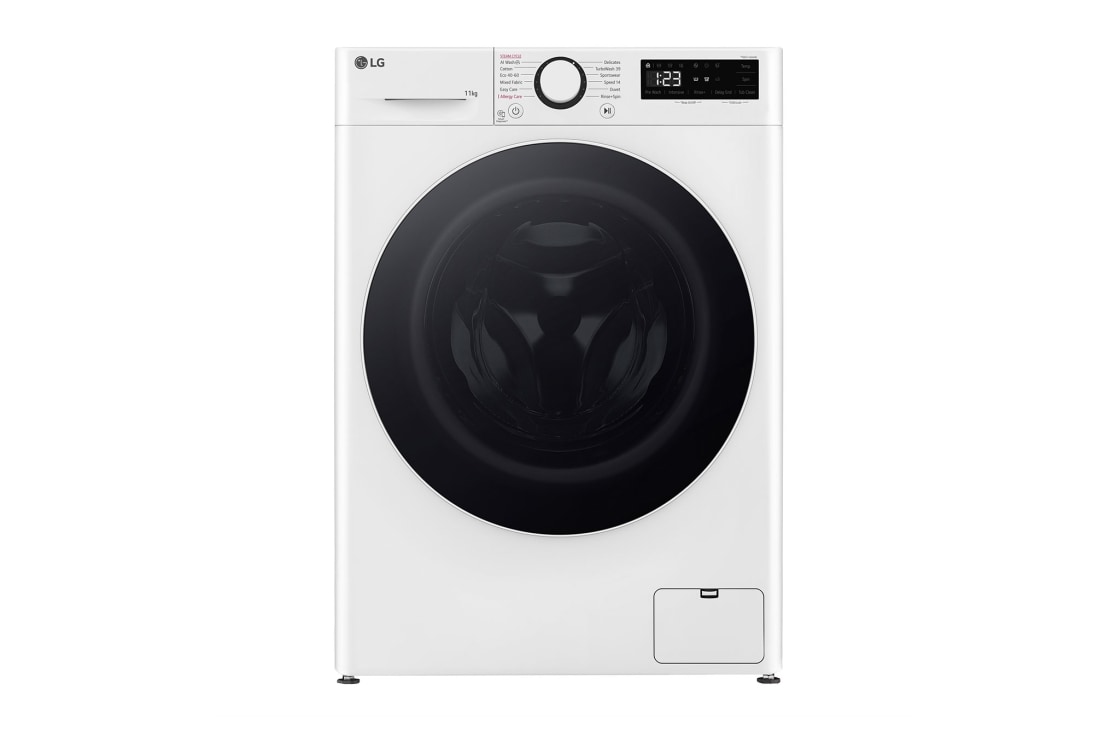 LG Masina de spalat LG, 11kg, 1400 rpm, Clasa A, Motor Inverter Direct Drive, TurboWash™, Steam, Alb, Front view, F4WR511S0W