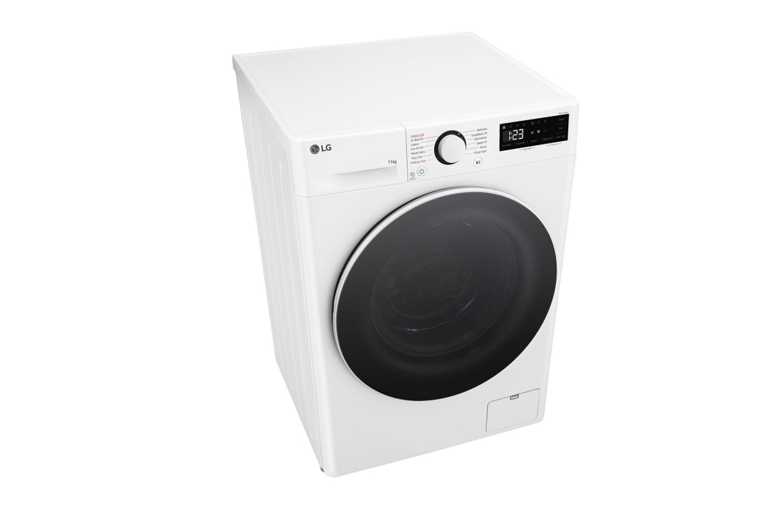 LG Masina de spalat LG, 11kg, 1400 rpm, Clasa A, Motor Inverter Direct Drive, TurboWash™, Steam, Alb, Top perspective view, F4WR511S0W, thumbnail 8