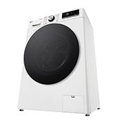 LG Masina de spalat LG, Slim, 9kg, 1200 rpm, Clasa A, Motor Inverter Direct Drive, Steam, Wi-fi, Alb, Right perspective view, F2WR709S2W, thumbnail 13