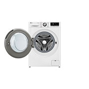 LG Masina de spalat LG, Slim, 9kg, 1200 rpm, Clasa A, Motor Inverter Direct Drive, Steam, Wi-fi, Alb, Front view with door open, F2WR709S2W, thumbnail 2