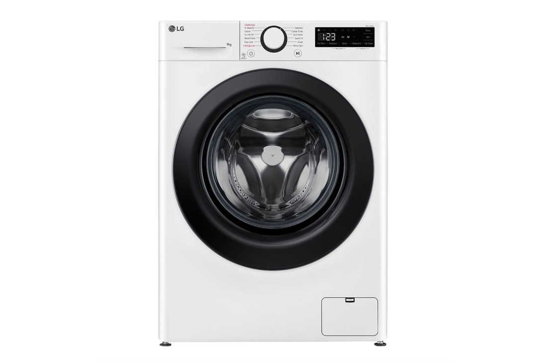 LG  Masina de spalat LG , Slim, 9kg, 1200rpm, Motor Inverter Direct Drive, Clasa A, Steam, Alb, Front, F2WR509SBW