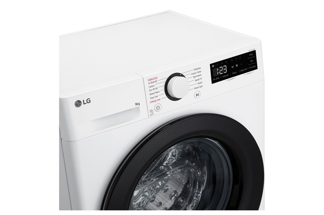 LG  Masina de spalat LG , Slim, 9kg, 1200rpm, Motor Inverter Direct Drive, Clasa A, Steam, Alb, panel, F2WR509SBW, thumbnail 5