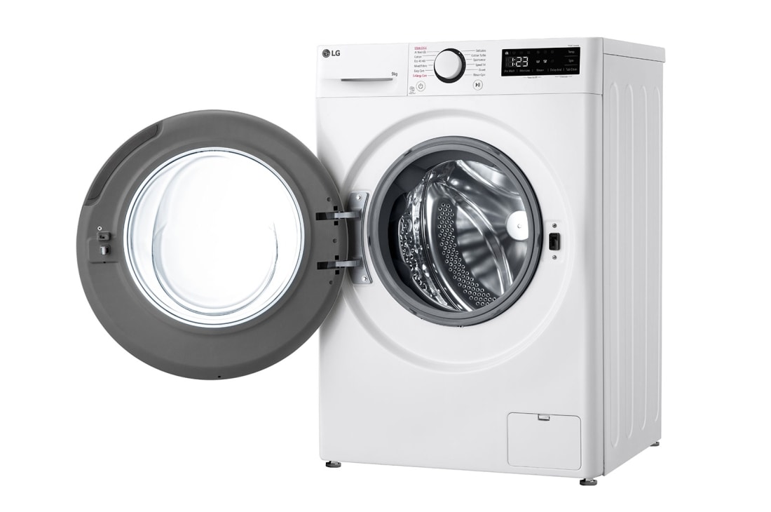 LG  Masina de spalat LG , Slim, 9kg, 1200rpm, Motor Inverter Direct Drive, Clasa A, Steam, Alb, Right open, F2WR509SBW, thumbnail 13