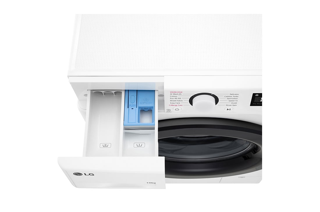 LG  Masina de spalat LG, 10Kg , 1400rpm, Motor Inverter Direct Drive, Clasa A, Steam, Alb, F4WR510SBW, thumbnail 7