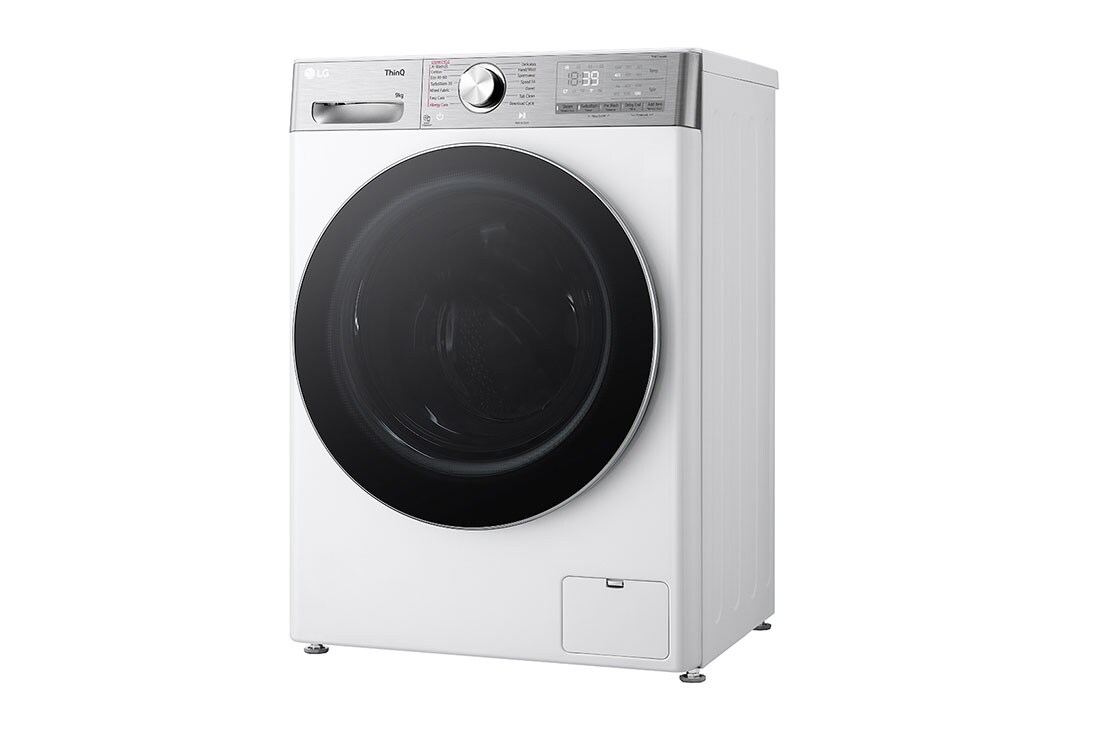LG Masina de spalat LG, Slim, 9kg, 1200 rpm, Clasa A, Motor Inverter Direct Drive, Steam, Turbowash, Wifi, Alb  , Right side view, F2WR909P3W, thumbnail 12