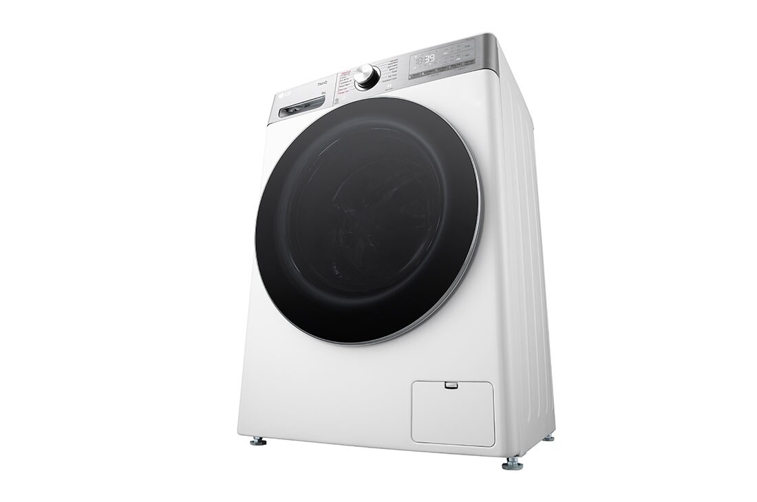 LG Masina de spalat LG, Slim, 9kg, 1200 rpm, Clasa A, Motor Inverter Direct Drive, Steam, Turbowash, Wifi, Alb  , Prospective view, F2WR909P3W, thumbnail 13