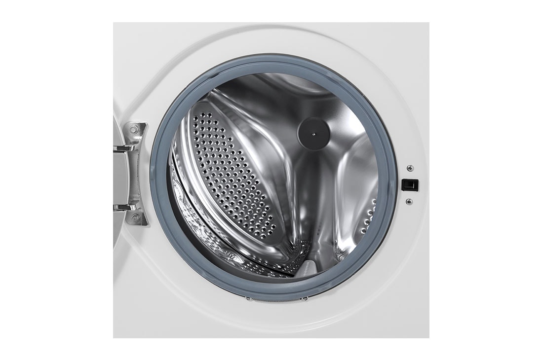 LG Masina de Spalat, 8 kg, 1400rpm, Motor Inverter Direct Drive, Steam, Alb, Drum View, F4J3TS4WE, thumbnail 3
