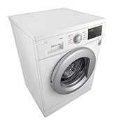 LG Masina de Spalat, 8 kg, 1400rpm, Motor Inverter Direct Drive, Steam, Alb, Right Perspective, F4J3TS4WE, thumbnail 6