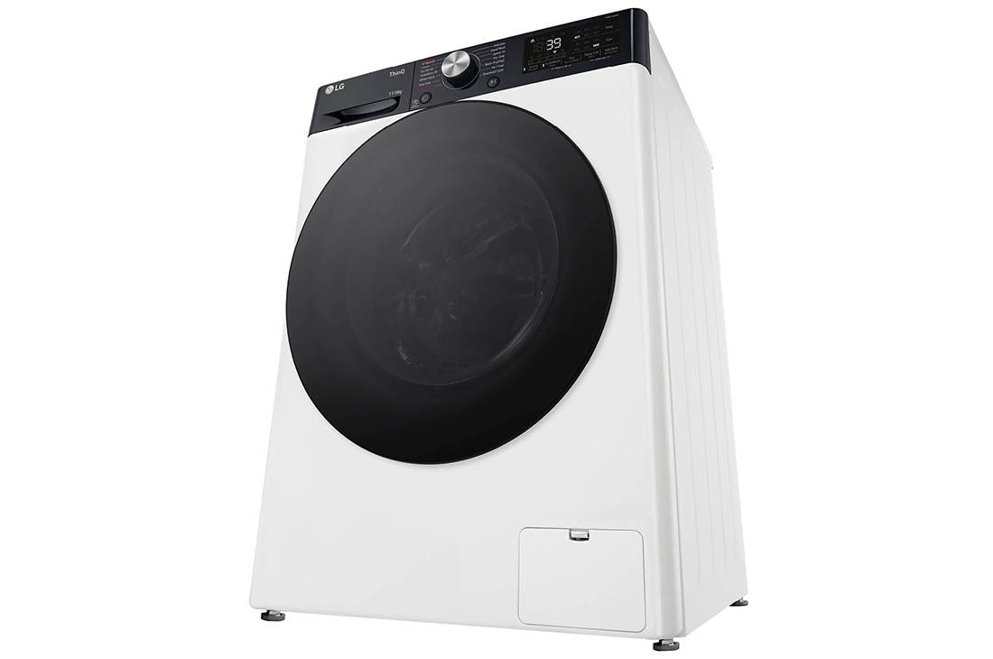 LG Mașină de spălat cu uscător, 11kg/ 6kg, 1400rpm, Motor Inverter Direct Drive, TurboWash, WI-FI, Alb, perspective view, F4DR711S2H, thumbnail 13