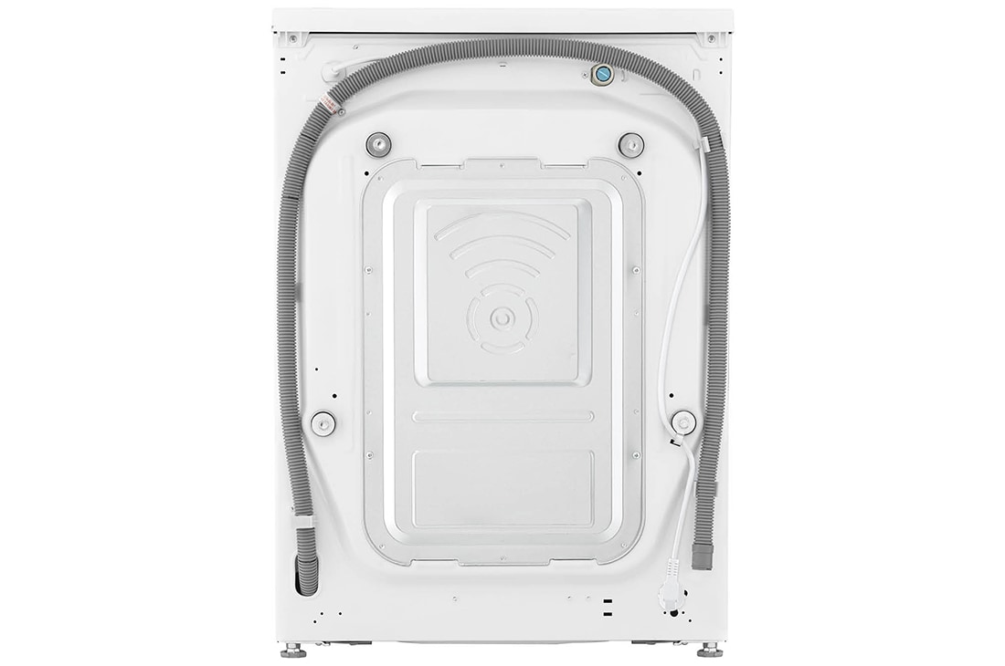 LG Mașină de spălat cu uscător, 11kg/ 6kg, 1400rpm, Motor Inverter Direct Drive, TurboWash, WI-FI, Alb, Back view, F4DR711S2H, thumbnail 15