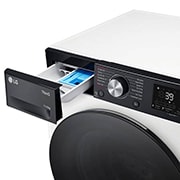 LG Mașină de spălat cu uscător, 11kg/ 6kg, 1400rpm, Motor Inverter Direct Drive, TurboWash, WI-FI, Alb, Drawer open, F4DR711S2H, thumbnail 5