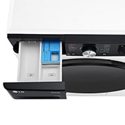 LG Mașină de spălat cu uscător, 11kg/ 6kg, 1400rpm, Motor Inverter Direct Drive, TurboWash, WI-FI, Alb, Top Drawer open, F4DR711S2H, thumbnail 7