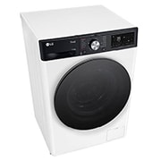 LG Mașină de spălat cu uscător, 11kg/ 6kg, 1400rpm, Motor Inverter Direct Drive, TurboWash, WI-FI, Alb, Top perspective view, F4DR711S2H, thumbnail 8