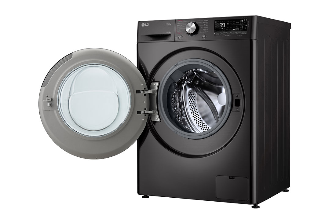 LG Masina de spalat cu uscator, 11kg/ 6kg, Motor Inverter Direct Drive, Steam, WI-FI, front open with right side, F4DR711S2BA, thumbnail 11