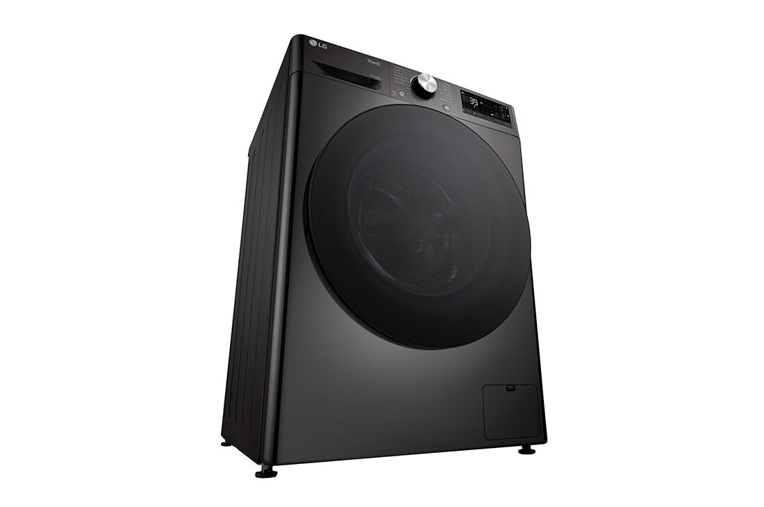 LG Masina de spalat cu uscator, 11kg/ 6kg, Motor Inverter Direct Drive, Steam, WI-FI, diagonal view, F4DR711S2BA, thumbnail 13