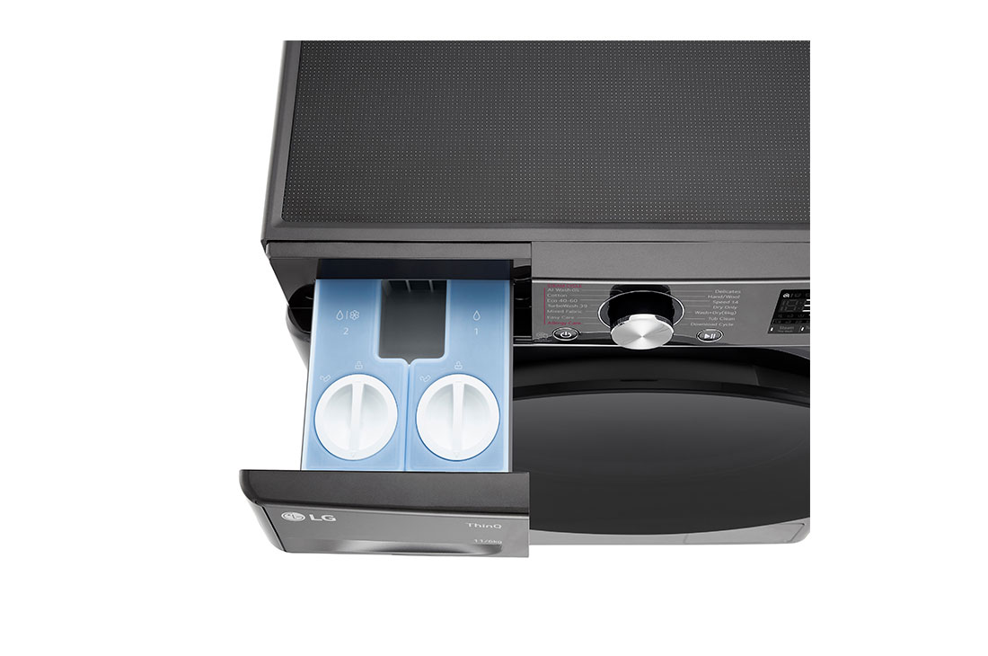 LG Masina de spalat cu uscator, 11kg/ 6kg, Motor Inverter Direct Drive, Steam, WI-FI, detergent load top image, F4DR711S2BA, thumbnail 7