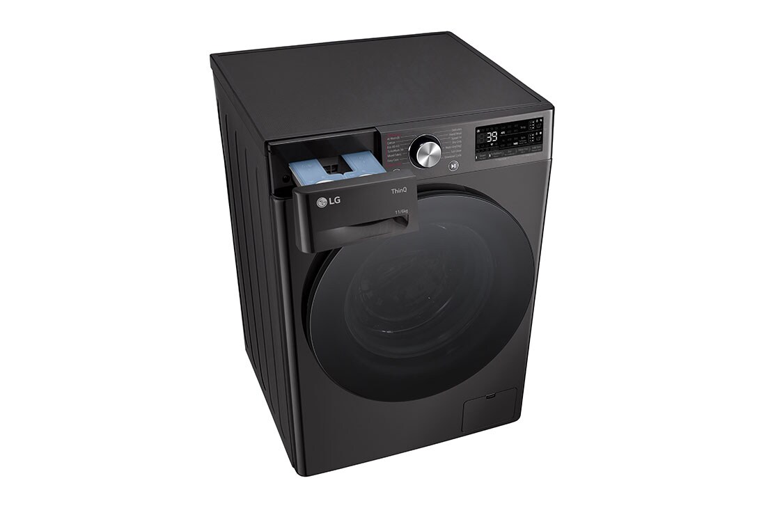 LG Masina de spalat cu uscator, 11kg/ 6kg, Motor Inverter Direct Drive, Steam, WI-FI, left side, F4DR711S2BA, thumbnail 9