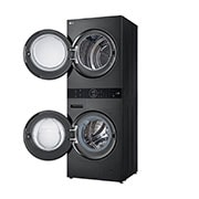LG WashTower™, 12 kg / 10 kg, AI DD™, Steam™, TurboWash™360˚, Pompă de Căldură Dual Inverter, Latura_Dreaptă_Deschisă2, WT1210BBF, thumbnail 13