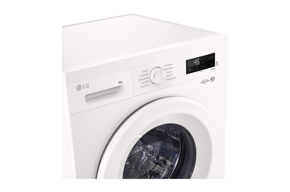 LG Mașină de Spălat LG, 8kg, 1400rpm, Wi-Fi, panel, F4X1008NWH, thumbnail 3