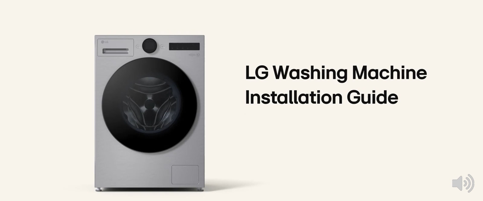 A video of lg washing machine installation guide.