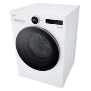 LG Mașină de spălat rufe LG Seria 7, 9 kg, 1400 rpm, AI Direct Drive, alba, Unghi înalt stânga, F2X70S9TWS, thumbnail 8