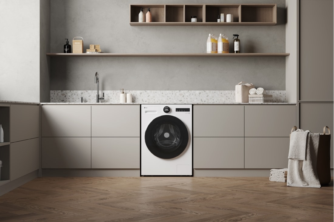 LG Mașină de spălat rufe LG Seria 7, 9 kg, 1400 rpm, AI Direct Drive, alba, Stil de viață, F2X70S9TWS, thumbnail 15