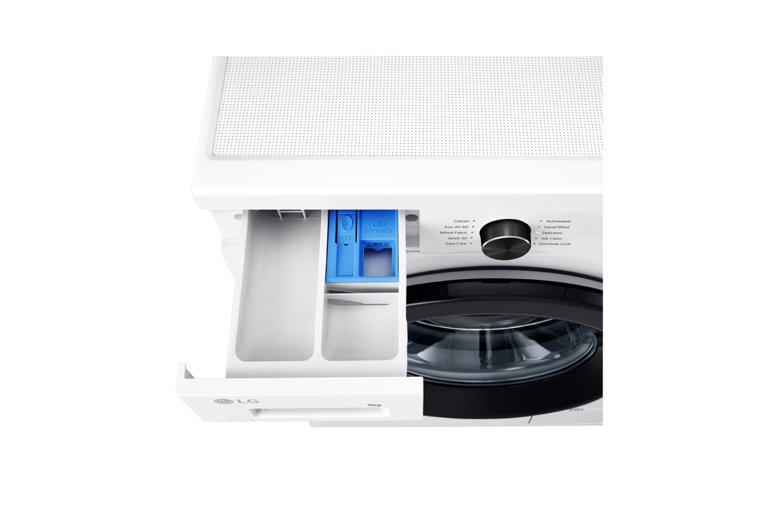 LG Mașină de spălat LG, 9kg, Motor Inverter Direct Drive, Wi-Fi, Mașină de spălat LG Direct Drive 9 kg, Seria 2, albă, F4X1009NWK, thumbnail 3