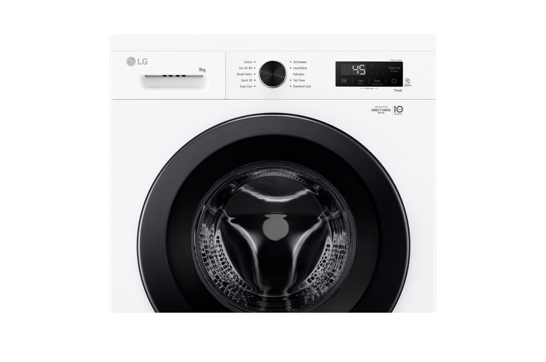 LG Mașină de spălat LG, 9kg, Motor Inverter Direct Drive, Wi-Fi, Mașină de spălat LG Direct Drive 9 kg, Seria 2, albă, F4X1009NWK, thumbnail 7