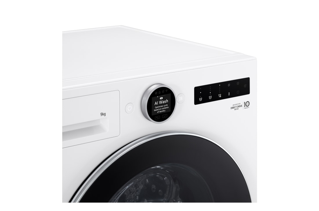 LG Mașină de spălat, 9 kg, Inverter Direct Drive AI DD, TurboWash360˚, Steam+, F4X9009TWCE, thumbnail 4