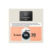 LG Mașină de spălat, 9 kg, Inverter Direct Drive AI DD, TurboWash360˚, Steam+, F4X9009TWCE, thumbnail 15