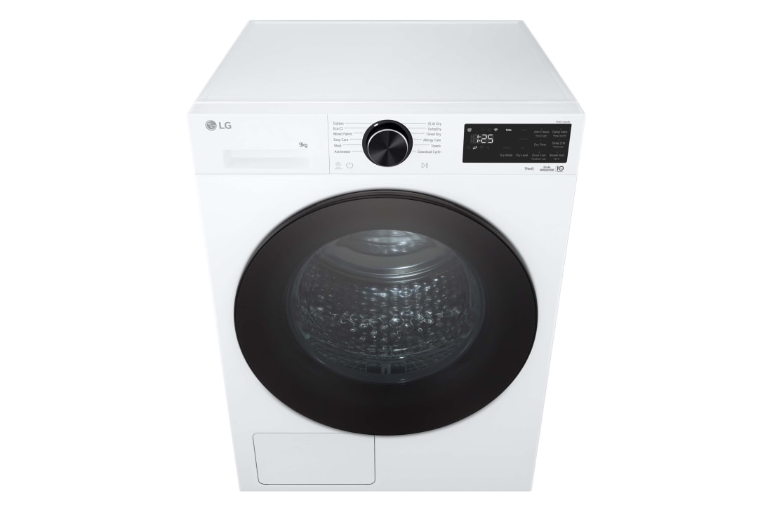LG Uscător cu pompă de căldură AI DUAL Inverter Heat Pump™, 9 kg, ThinQ™., RHX5009TLB, thumbnail 3