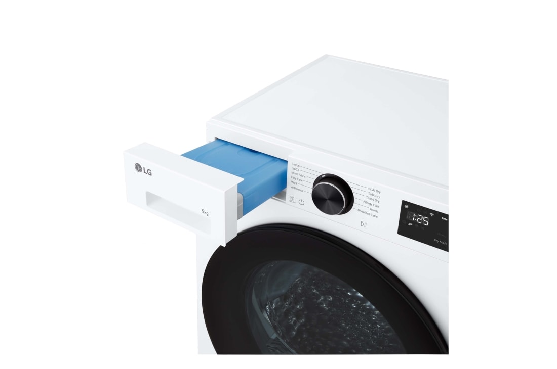 LG Uscător cu pompă de căldură AI DUAL Inverter Heat Pump™, 9 kg, ThinQ™., RHX5009TLB, thumbnail 5