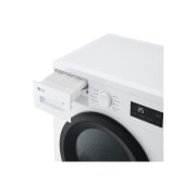 LG Uscător de rufe cu pompă de căldură, 8 kg, Clasa D, imagine cu uscătorul cu sertarul de detergent deschis, RHA1008NWK, thumbnail 8