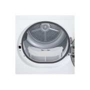 LG Uscător de rufe cu pompă de căldură, 8 kg, Clasa D, imagine detaliată cu interiorul frontal superior al uscătorului, RHA1008NWK, thumbnail 10