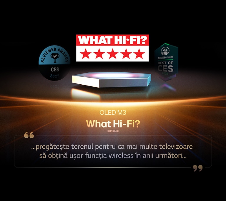 Premiu pentru OLED M3 de la What Hi-Fi. Extras din recenziilor lor anterioare, pregătește terenul pentru ca mai multe televizoare să obțină ușor funcția wireless în anii următori…