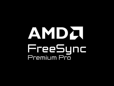 Siglă AMD FreeSync™ Premium Pro.	