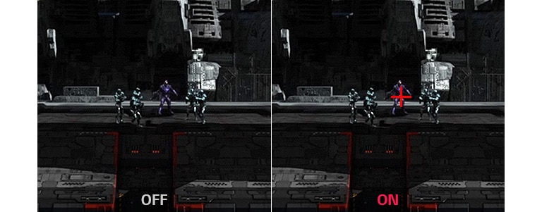 simulare Crosshair comparativ cu modul convențional care nu este compatibil cu Crosshair