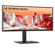 LG Monitor IPS curbat QHD UltraWide de 34'' cu cameră web FHD încorporată și USB Type-C™, +15 graders visning fra siden, 34BA85QE-B, thumbnail 3