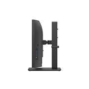 LG Monitor IPS curbat QHD UltraWide de 34'' cu cameră web FHD încorporată și USB Type-C™, sidevisning av skjermen som beveger seg nedover for høydejustering, 34BA85QE-B, thumbnail 11