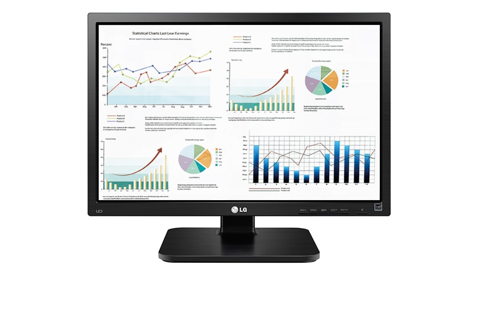 LG Monitor LG 24'' | Ecran IPS Full HD | Design ergonomic, 24BK55WD-B