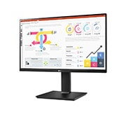 LG Monitor IPS QHD de 23,8'', cu Daisy Chain și USB Type-C™, vedere laterală la +15 grade, 24QP750-B, thumbnail 2