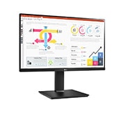 LG Monitor IPS QHD de 23,8'', cu Daisy Chain și USB Type-C™, vedere laterală la +15 grade, 24QP750-B, thumbnail 3