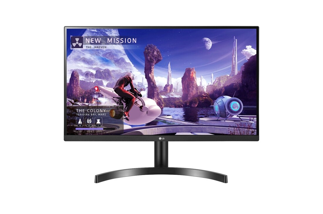 LG Monitor IPS QHD de 27'' cu AMD FreeSync™, Vedere frontală, 27QN600