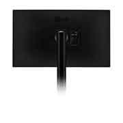 LG Monitor IPS UHD 4K Ergo de 31.5'' cu USB Type-C™, Vedere laterală spate cu brațul monitorului întins în centru, 32UN880-B, thumbnail 13
