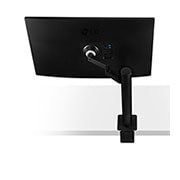 LG Monitor IPS UHD 4K Ergo de 31.5'' cu USB Type-C™, Vedere laterală spate cu brațul monitorului în dreapta, 32UN880-B, thumbnail 14