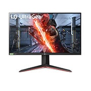 LG Monitor pentru jocuri clasa UltraGear™ Nano IPS 1ms, 27'', compatibil cu NVIDIA® G-SYNC®, Vedere frontală, 27GN850-B, thumbnail 1