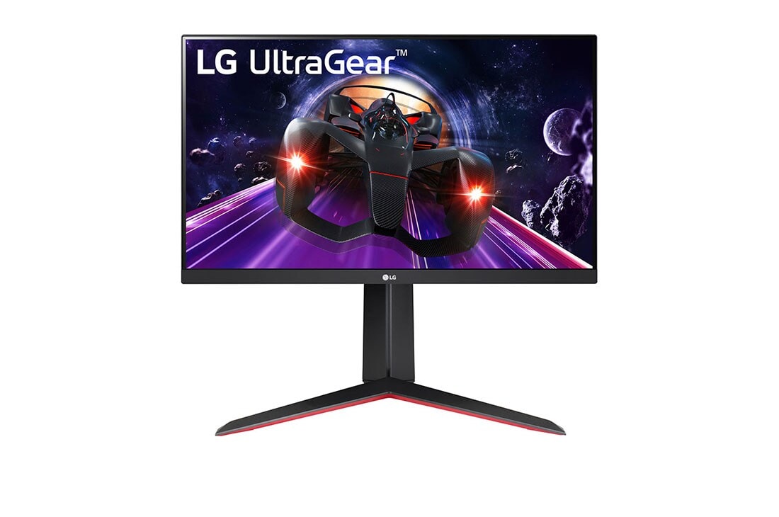 LG Monitor pentru jocuri UltraGear™ Full HD IPS 1ms (GtG) de 23,8'', Vedere frontală, 24GN650-B