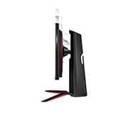 LG Monitor pentru jocuri UltraGear™ Full HD IPS 1ms (GtG) de 23,8'', vedere laterală a monitorului care se deplasează în jos pentru reglarea înălțimii, 24GN650-B, thumbnail 8